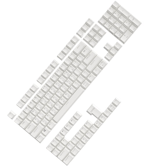 WINDLAND 104 Keys Korean Lettering Keycaps OEM Profile ABS Keycap for Mechanical Keyboard Layout Backlit Keycap