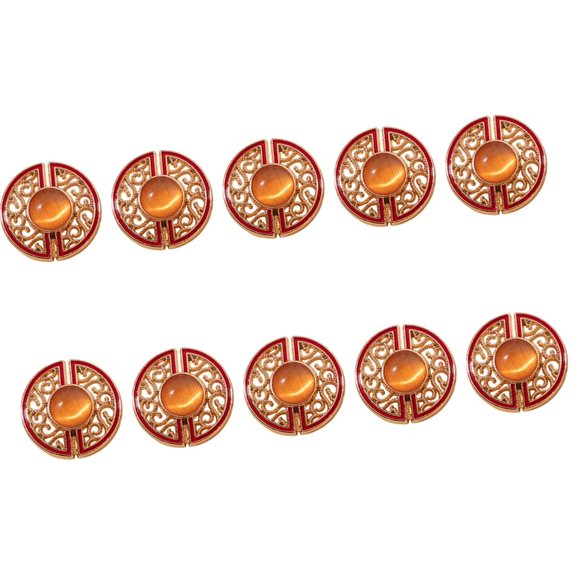 WINDLAND 10Pcs Cloud Pattern Alloy Buttons For Garment Jackets Shirt Clothing Dressmaking