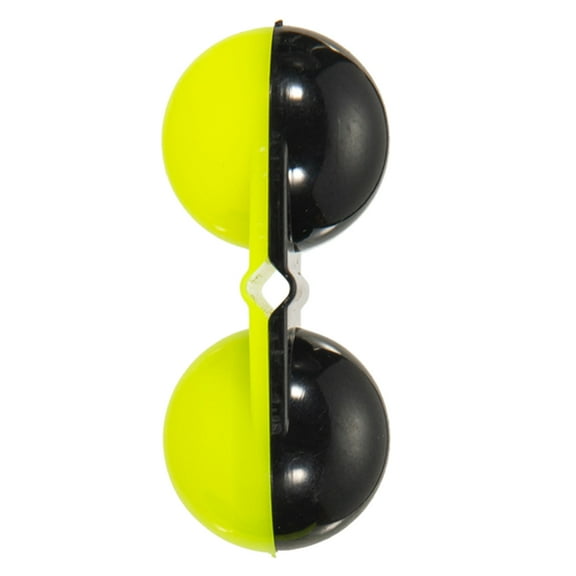 WINDLAND 10Pcs Portable Sea Fishing Attractor Bell Beads Colorful Plastic Fishing Double Rattle Fish Bite Alarm for Luring Fish