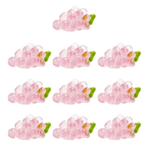 WINDLAND 10Pcs Glowing Grapes Small Resin Grapes Beads for Jewelry Making Craft Project