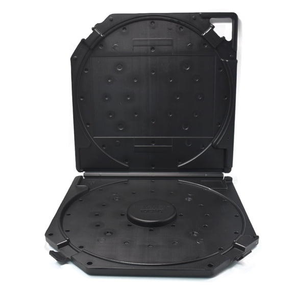 WINDLAND 10inch Reel Storage Container With Indexing Label Panel And Ergonomic Handle For Auditory Media Preservation