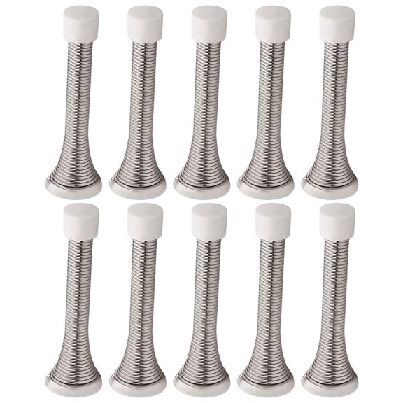 WINDLAND 10pcs Steel Spring Doorstoppers US Type Door Stop 10pcs for Homes & Office Use
