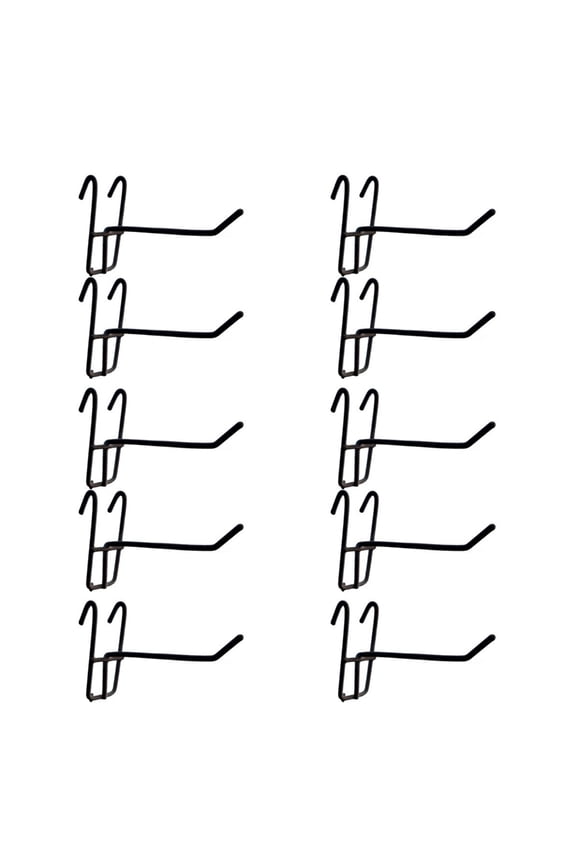 10pcs Supermarket Pegboard Hooks Reusable Mesh Panel Hangers Wear-Resistant Storage Hook for Jewelry Organization