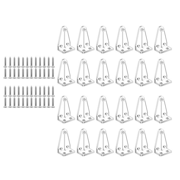 WINDLAND 12/24Pcs Clear Window Blinds Hold Down Brackets Bottom Rails Hold Clips Positioning Hook Replacements Easy Installation