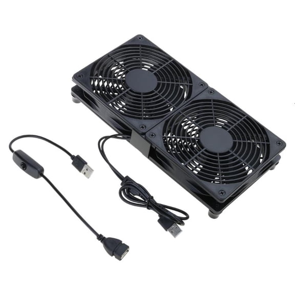WINDLAND 120mm USB Cooling Fan with Switch for Home Office Electronic Device Ventilation