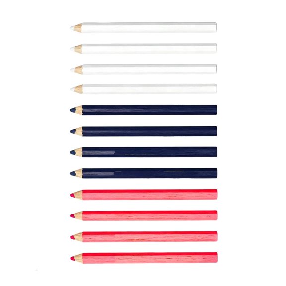 WINDLAND 12Pcs Professional Sewing Pencils with Pre-Sharpened Tips Fabric Marking Pencil