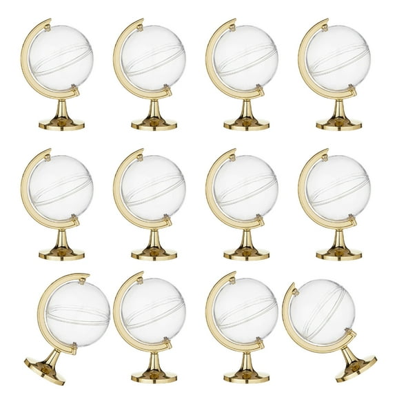 WINDLAND 12Pieces Miniature Globe Candy Containers For Unique Gift Packaging And Display