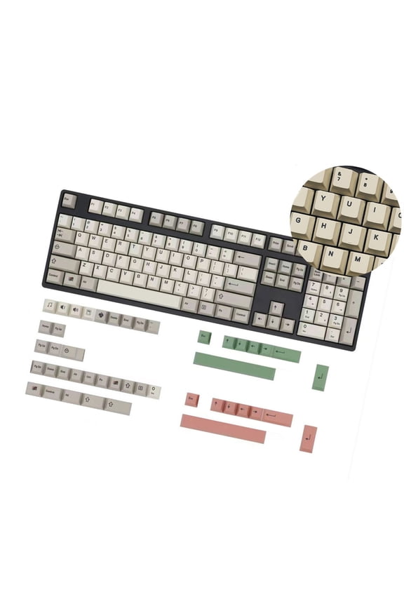 149 Key Retro Keycap Set English/Korean/Japanese/Russian for Mechanical Keyboard