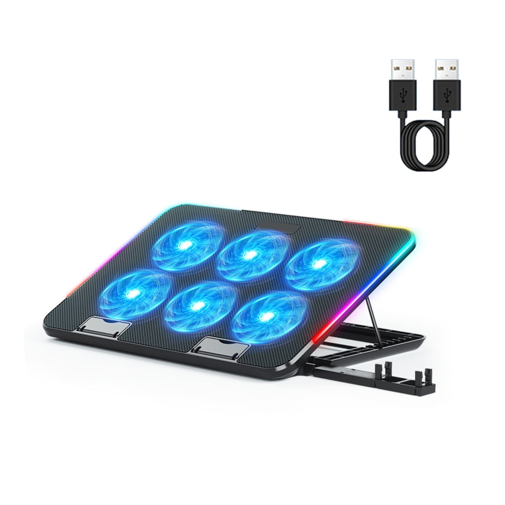 WINDLAND 15.6inch Gaming Laptop Cooler Fan USB Laptop Cooling Pad Stand with Phone Holder