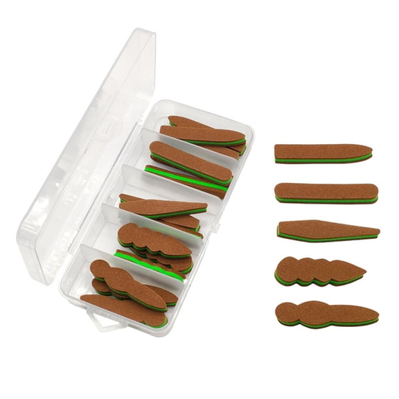 WINDLAND 15lots Realistic Grasshopper Stimulator Dry Fly Pattern Floating Foams Cylinders for Realistic Imitations