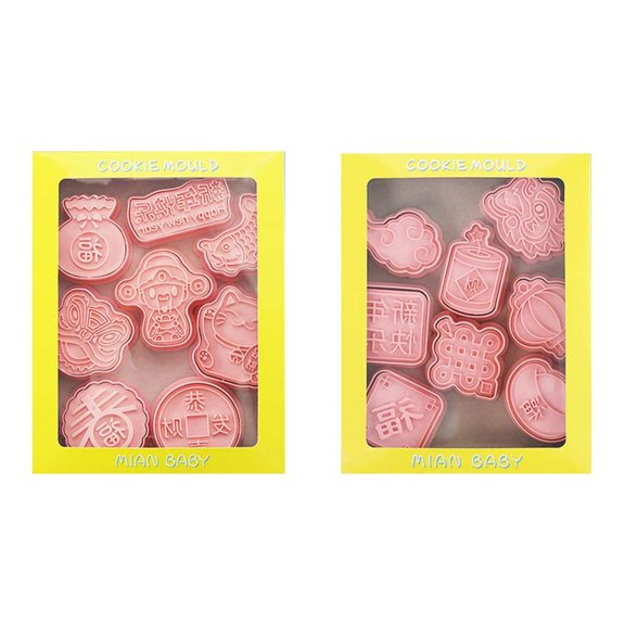 WINDLAND 16 Pack Cookie Cutters PP Material Biscuit Mould Baking Tool for Spring Festival