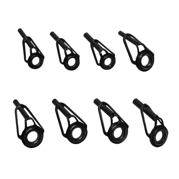 WINDLAND 16Pcs Fishings Rod Tip Ceramic Guide Rings Fishings Rod Eyelets Repair Part