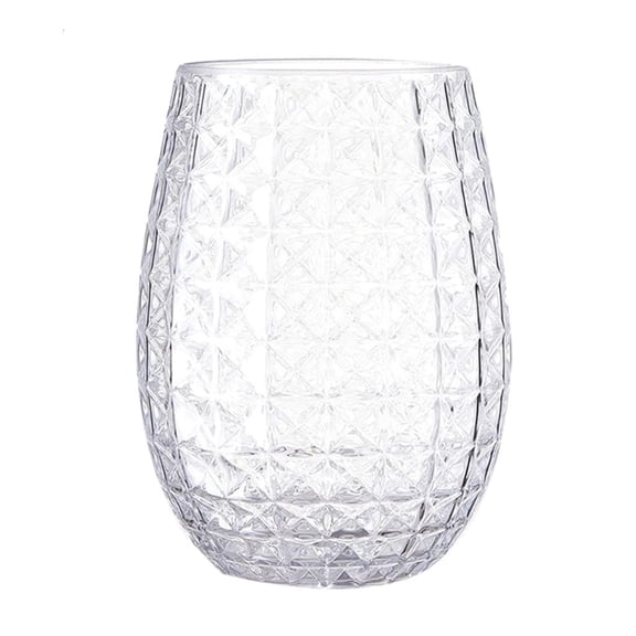 WINDLAND 16oz Transparent- Pineapples Wine Glass Food-grade Plastic Red- Wine Glass Egg-shaped Large-capacity Whisky Glass 480ML