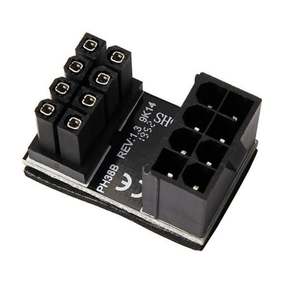 WINDLAND 180 Degree GPU VGA PCIe 8Pin Power Adapter For Enhances Cooling & Aesthetics