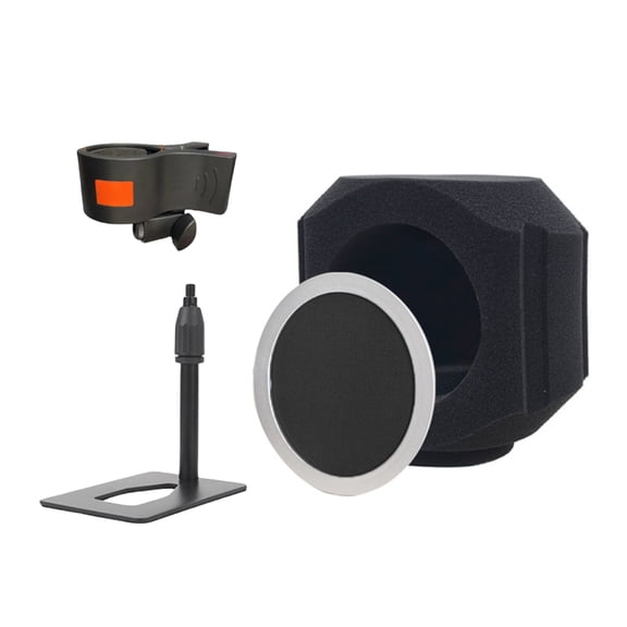 WINDLAND 1PC Microphone Windshield Microphone Isolation Booth For Singers And Broadcasters With High Quality Noise Dampening