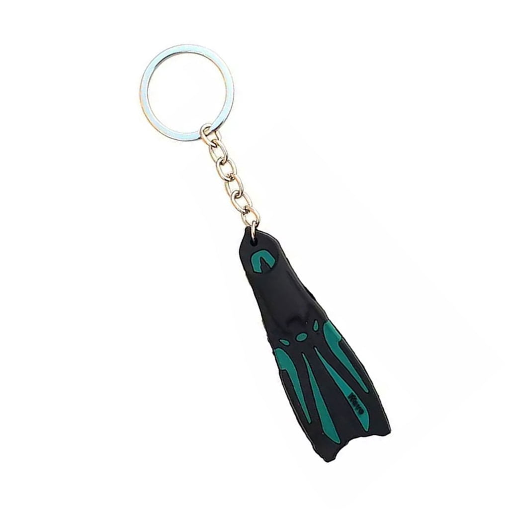 WINDLAND Set of 1 Creative Silicone Diving Flippers Keyring Elegant Key ...