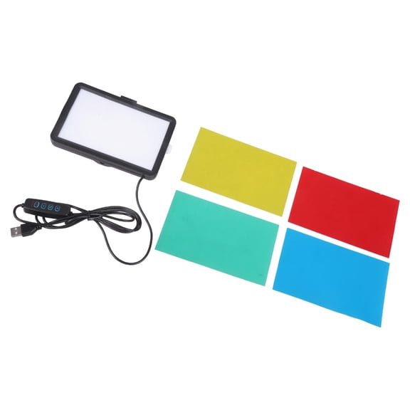 WINDLAND 1Set 6000K USB LED Video Light Dimmable Optional Mini Tripod And Color Filters For Live Streaming and Photography