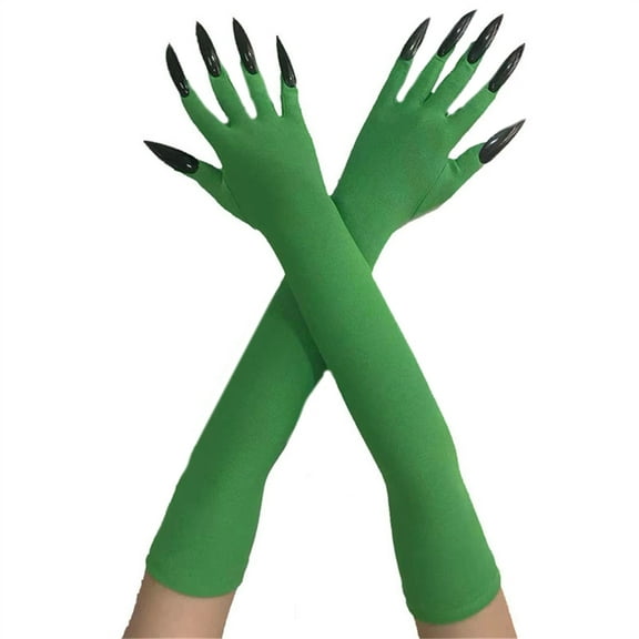 WINDLAND 1pair Elastic Fabric Gloves Unisex Mittens Witch Gloves