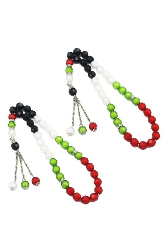 2/4pcs Palestine Flag Colors Bracelet Catholic Prayer Beaded Bracelet Decor