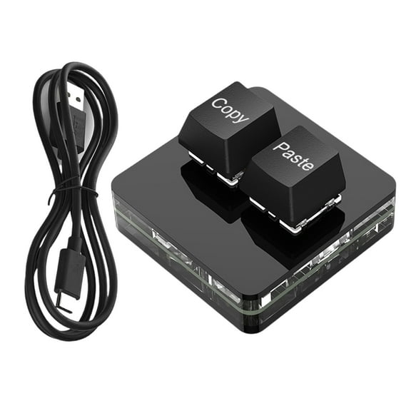 WINDLAND Small Keyboard Macropad 2Key Customizable Backlighting Switches Programming