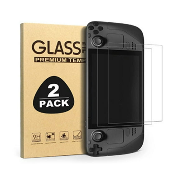 WINDLAND 2Pcs Console Tempered Film Anti-Fingerprint Screen Protector Film for Steam Deck