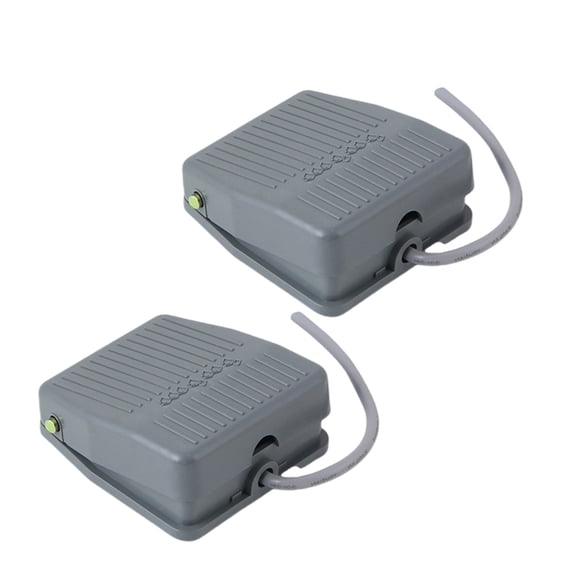 WINDLAND 2 Pcs TFS-201 Pedal Foot Switches Reset Foot Switches with 16cm Line for Home