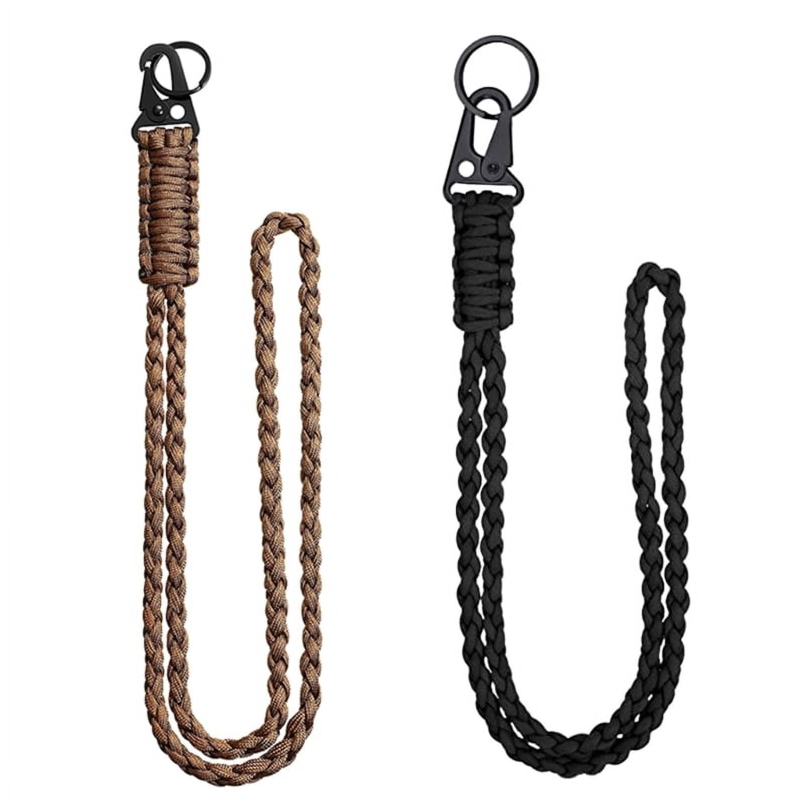 WINDLAND Pcs Tactically Paracord Keychain Long Wrist Braided