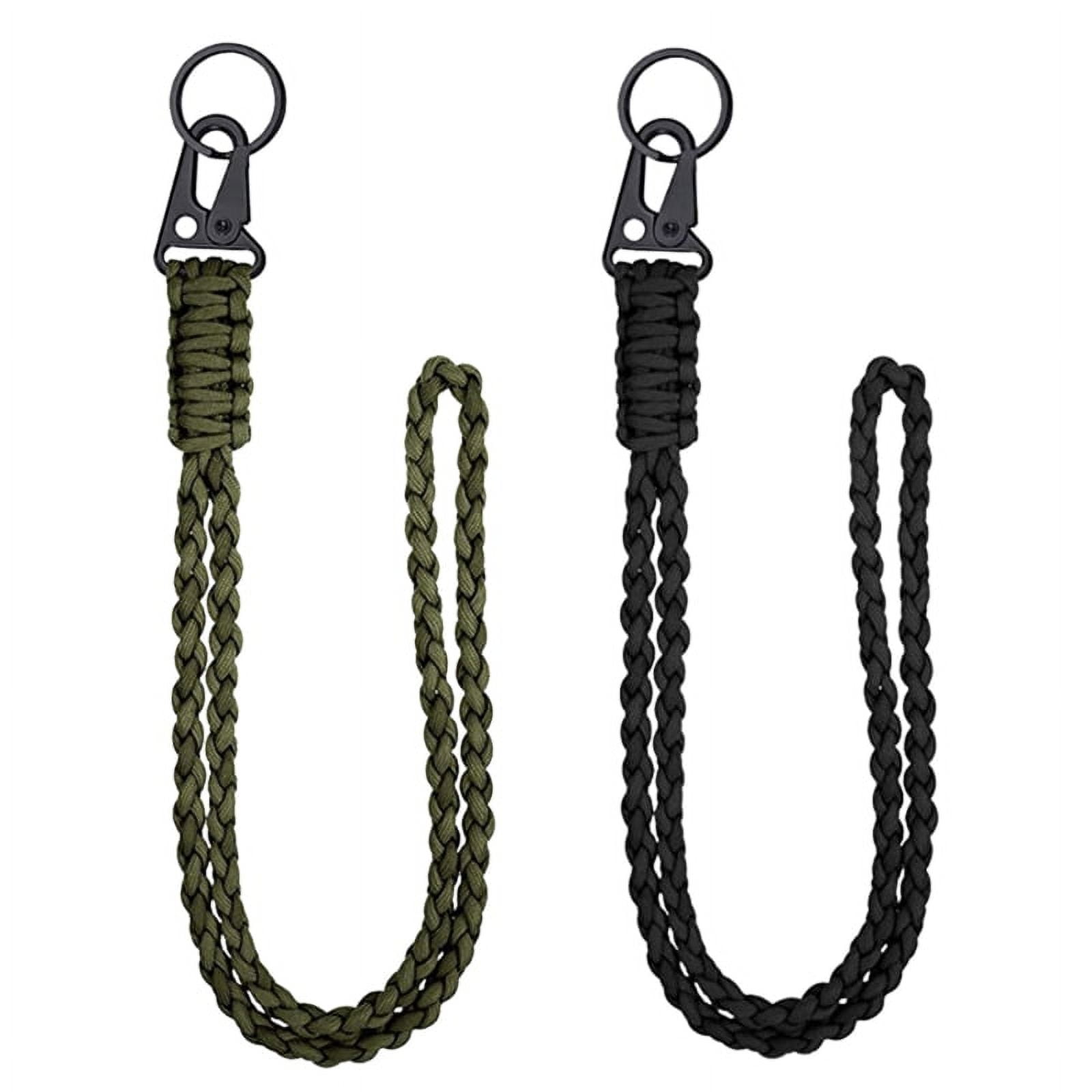WINDLAND 2 Pcs Tactically Paracord Keychain Long Wrist