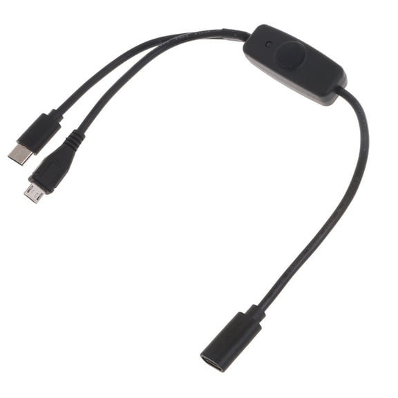 SIEYIO 2-in-1 USB C To Micro USB Type C Cable For Mobile Phone Multi Charging Wire
