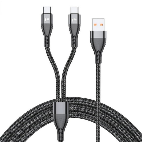 WINDLAND 2 in 1 USB Type C Cable USB to Dual Type C Splitter Charging Cable USB C Cable