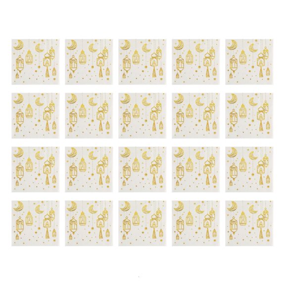 WINDLAND 20 Count High Quality Decorative Paper Napkins Ramadans Table Decors Ideal For Iftar Meals And Middle Eastern Festivals
