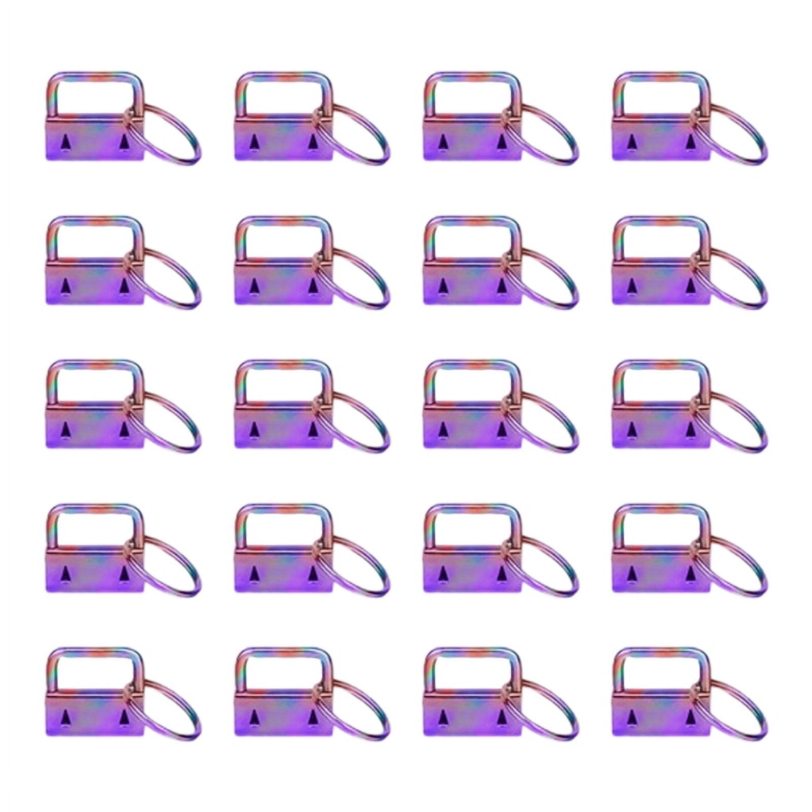 WINDLAND 20Pcs 1 Inch Key Chain Fob Wristlet Hardware with Keyring for ...