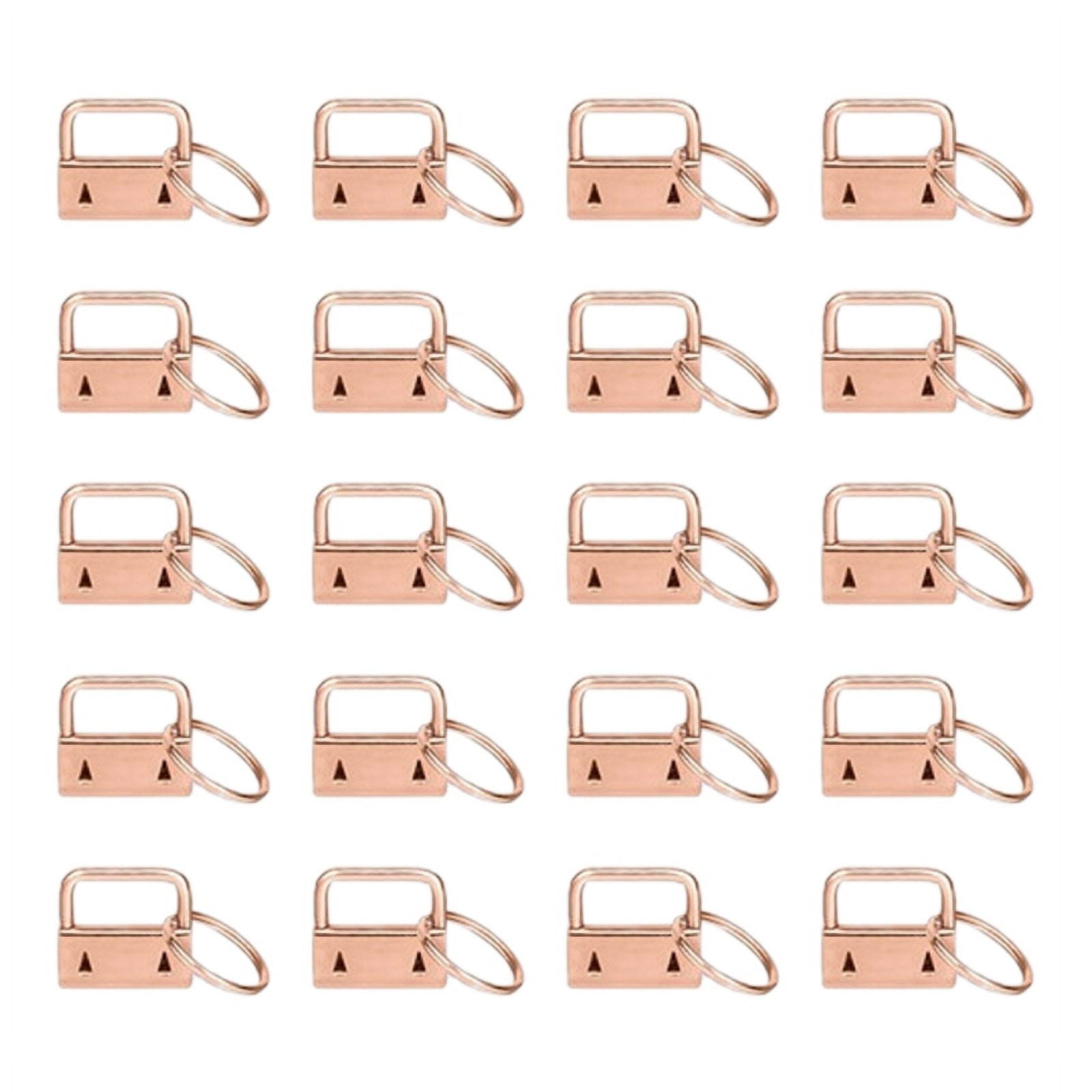 WINDLAND 20Pcs Inch Key Chain Fob Wristlet Hardware with Keyring