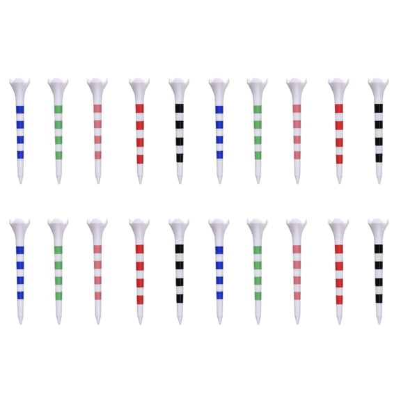 WINDLAND 20Pcs Golfs Support Tees Golfs Tees Driver Training Supplies Plastics Golfs Tees