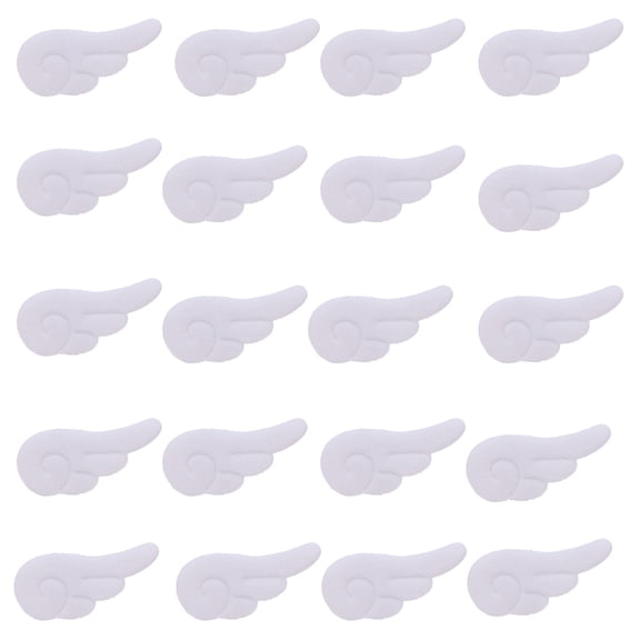 WINDLAND 20pcs/set Colorful Plush Wing Shape Applique Make Hairband Hairpin Scarf Crafts