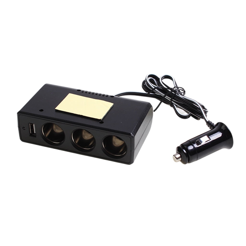 WINDLAND 24V to 12V Cigarettes Lighters Splitter 60W 3 Socket Car