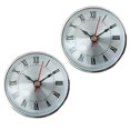 thumbnail image 1 of WINDLAND 2Pcs Classical 65MM Quartzs Clock Insert Roman/Arabic Numerals for Home Decors, 1 of 16