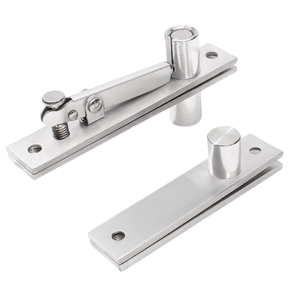 WINDLAND 2Pcs Door Pivots Hinges 360/90 Degree Shafts Stainless Steel Pivots Hinge