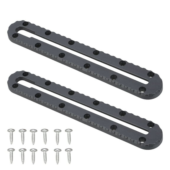 WINDLAND 2Pcs Low Profile Track Kayak Slide Track Rail Bracket Fishing Rod Holder Mounting Base Kayak Accessories Mount Track