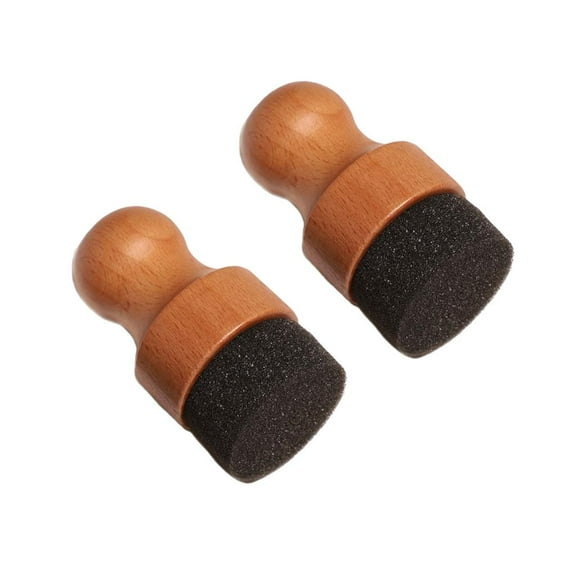 WINDLAND 2Pcs Natural Bamboos Oil Wax Applicators Brush for Even Application on Kitchen