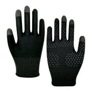 WINDLAND 2Pcs Touchable Screen Gaming Gloves Conductive Silver Fiber Fingertip Sleeve Comfortable Wear for Daily Use and Gaming