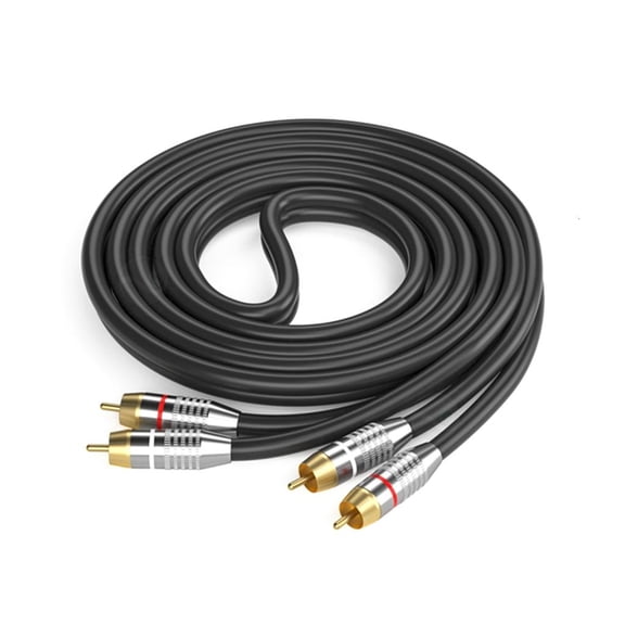 2RCA Male to 2RCA Male Aux Cable Stereo Aux Cord Amplifiers Connection Wire
