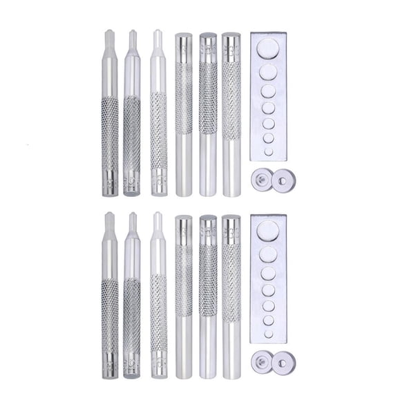 WINDLAND 2Sets Press Studs Fixing Tool Button Fastener Installation Tool for Stitching, Belt, Jackets, Tent