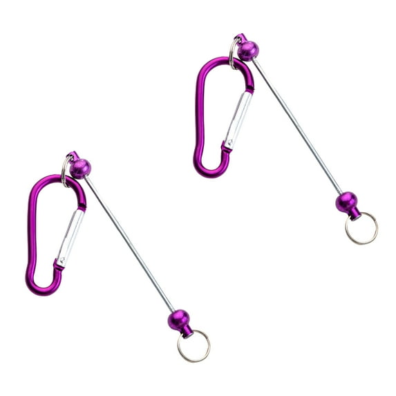 WINDLAND Spring Snap Beaded Carabiner Practical Backpack and Keychain Attachments Hanger