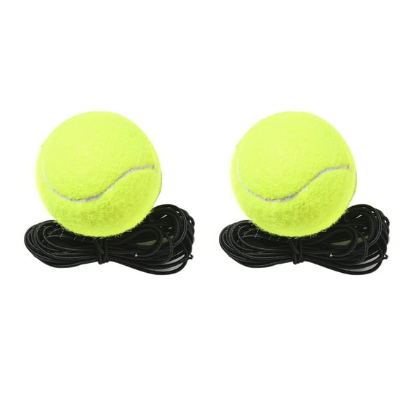 WINDLAND 2pcs Tennis Training Ball Rebound Ball with String Single Practice Tennis Ball for Tennis Trainer Single-Player Practice