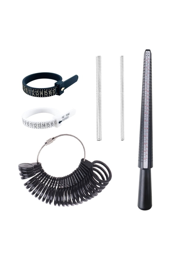 3/4/6/7Pcs Jewelry Sizers Finger Rings Sizing Measuring Tool Rings Sizer Gauge Set Circle Models Reusable Rings Sizer