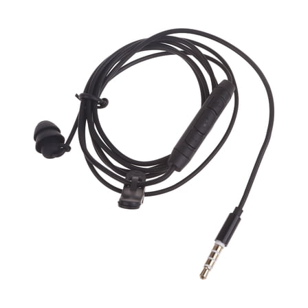 WINDLAND Single Earphone One Side Earplugs with Microphone Single-Ear Earbud Stereo Sound Reinforced Cord for Mobile Phone