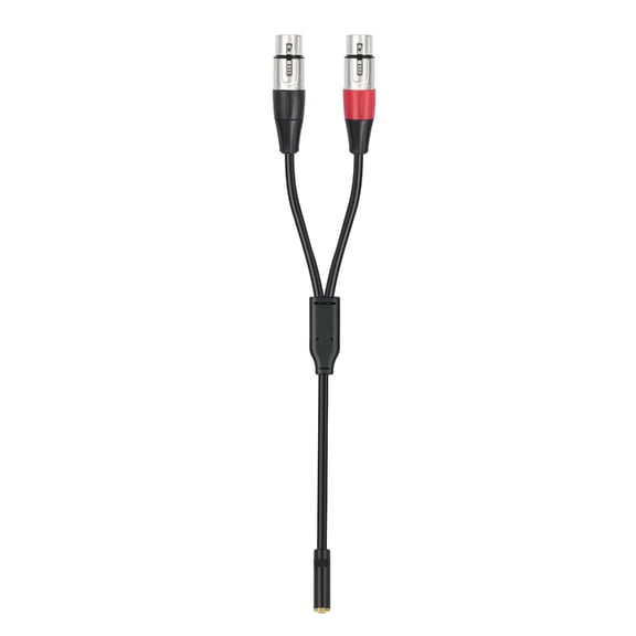 WINDLAND OFC 3.5mm to 2 Female Sound Mixing Cable Noise Shielding Clear Music Cord