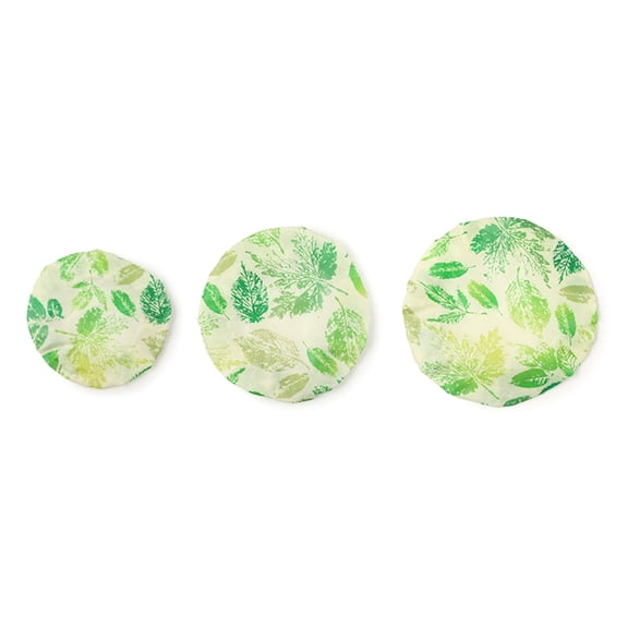 WINDLAND 3 Pack Organic Cotton Bowl Covers with Food Grade Beeswaxes Coating Sustainable Bread Rising Lids for Kitchen Use