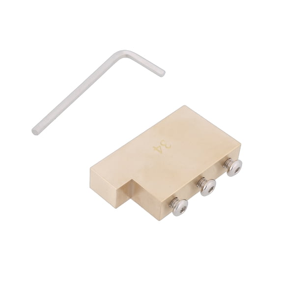 WINDLAND 34mm Electric Guitar Tremolo Block String Spacing Full Brass 32/34/37/42mm Tremolo Block for Guitar Tremolo Bridge
